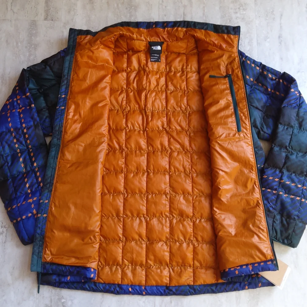 THE NORTH FACE Men's Plaid Print Thermoball Jacket NWT - XL - Picture 3 of 14